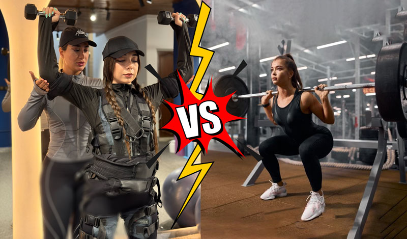 مقایسه ایکس‌بادی (EMS) و بدنسازی